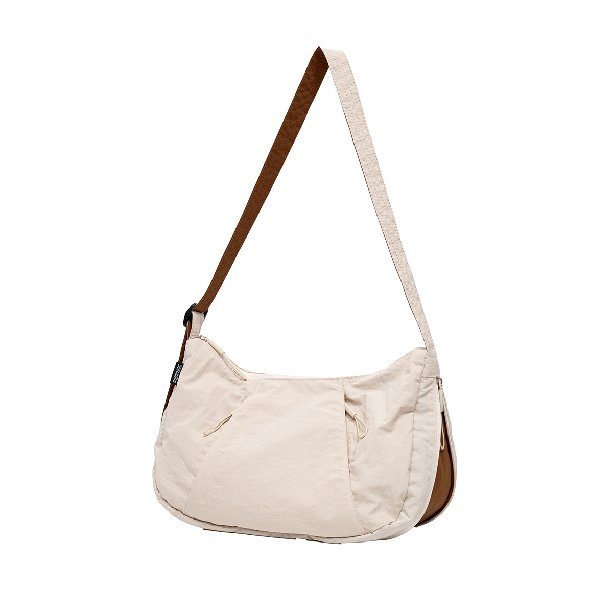 Cross-Border Minimalist Nylon Large Capacity Crossbody Bag For Women, Casual Color-Block Dumpling Bag, Lightweight Commuter Shoulder Bag - Thumbnail 7