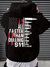 A 70408 Patriotic American Flag Hoodie �����l��