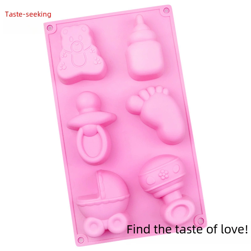 Cartoon pacifier, silicone handmade soap, soap mold