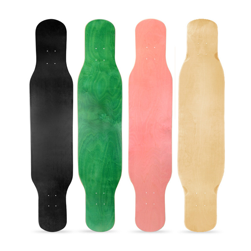 长板滑板板面117cm染色东北枫木加长双翘大舞板裸板专业刷街板面