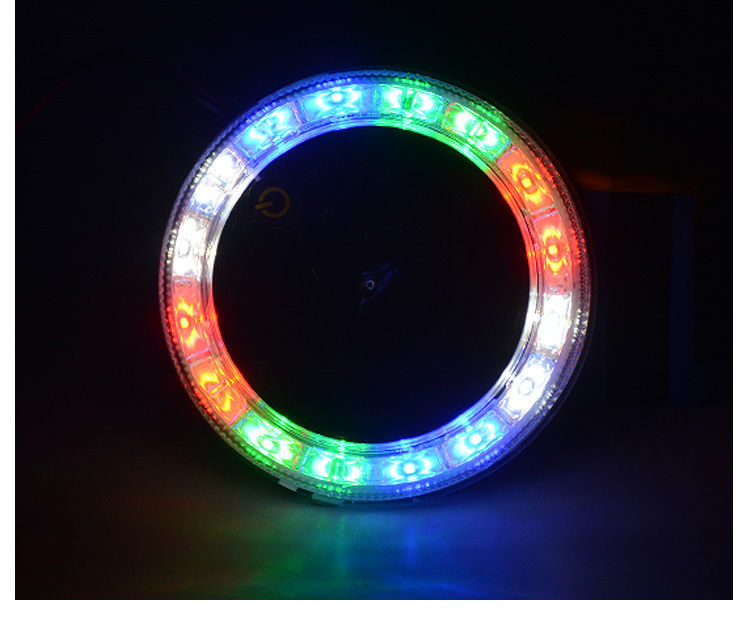 Car anti-collision solar warning flash light car truck car night safety led wiring-free tail light