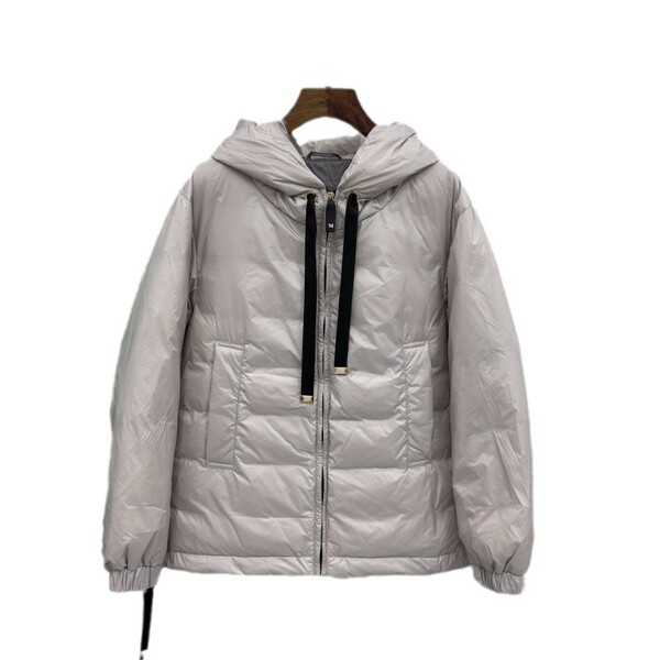 demi-season velvet down jacket with hood