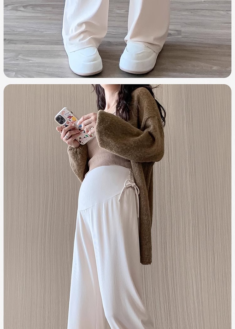 Pantalon de grossesse large et fluide décontracté été_voghion.com