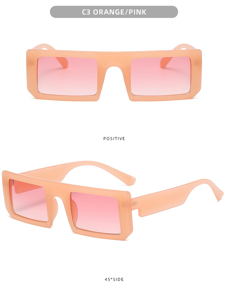 Women's Square Sunglasses Retro Personality Eyewear For Summer_voghion.com