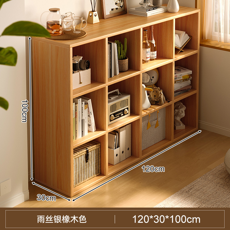 Estante de libros estante de estante de piso gabinete de celosía sala de estar simple armario de almacenamiento de libros multicapa almacenamiento de lectura gabinete de libros bajo