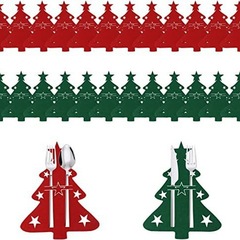 クロスボーダークリスマスツリー食器棚フェルトフォークスプーン袋クリスマステーブル装飾食器袋クリスマス装飾