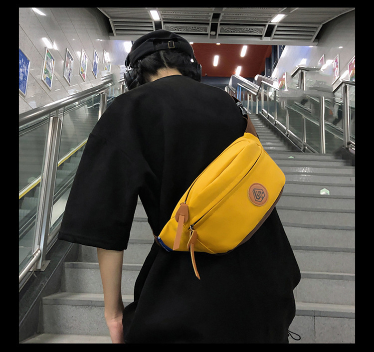 Simple and sporty trendy brand chest bags for both men and women, student waist bags, large-capacity niche single-shoulder bags, crossbody bags for women undefined