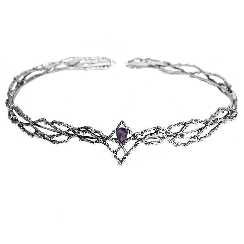 Solid Color Pattern Unisex Gender Vintage Style Unisex Solid Color Alloy Plating Inlay Rhinestones Jewelry Headband