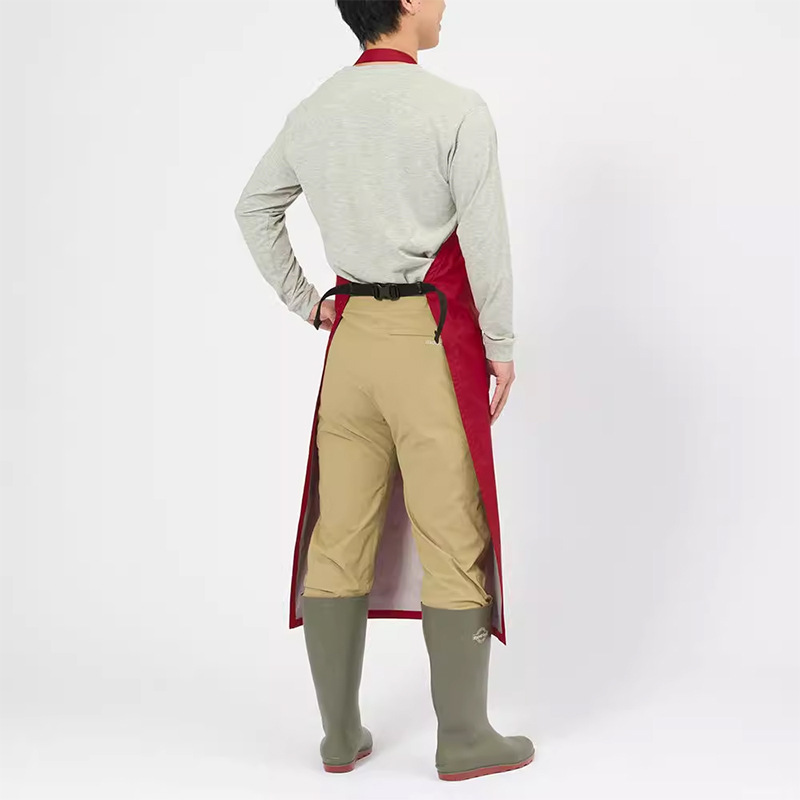 Amazon transfronterizo nuevo delantal de cuero impermeable a prueba de aceite ropa de trabajo acuática doméstica cocina delantal de comidas al por mayor