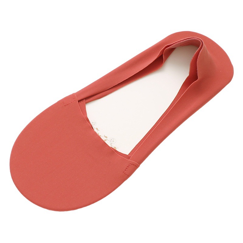 Calcetines de seda de hielo de corte bajo de las mujeres calcetines de tobillo de color sólido lindo primavera y otoño calcetines de algodón cortos de verano calcetines invisibles delgados de las mujeres