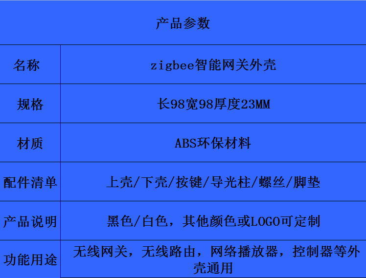zigbee智能网关外壳场景联动控制中心塑料壳远程路由器家居胶壳-阿里巴巴