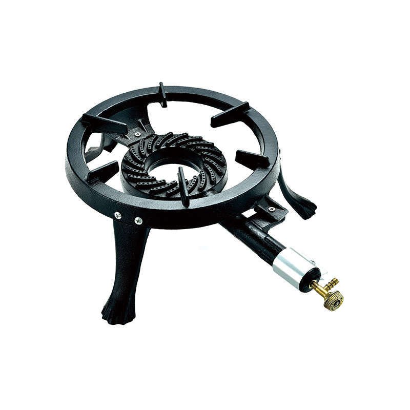 Estufas de hierro cruzado transfronterizas con múltiples cabezas de horno al aire libre camping portátil estufa de gas de fuego rápido estufa de horno de hierro fundido de ahorro de energía estufa de cabezas de horno