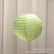 跨境手工彩色条纹圆形灯笼幼儿园墙面装饰灯笼挂件悬挂装饰灯笼
