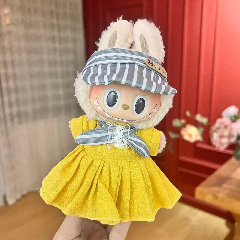 ラブブ 着られるベビー服 ラブブ 17cm 人形 かわいい ドレスアップ カジュアルスーツ スカート 【服のみ】|undefined