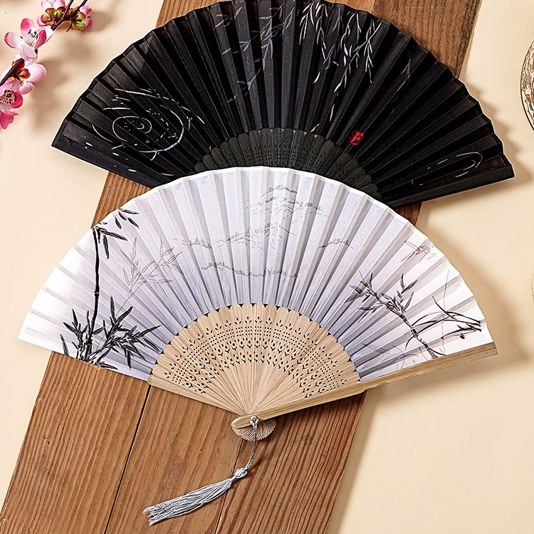 Традиционный китайский складной веер для женского танца чонсам, детский студенческий летний портативный маленький веер.
