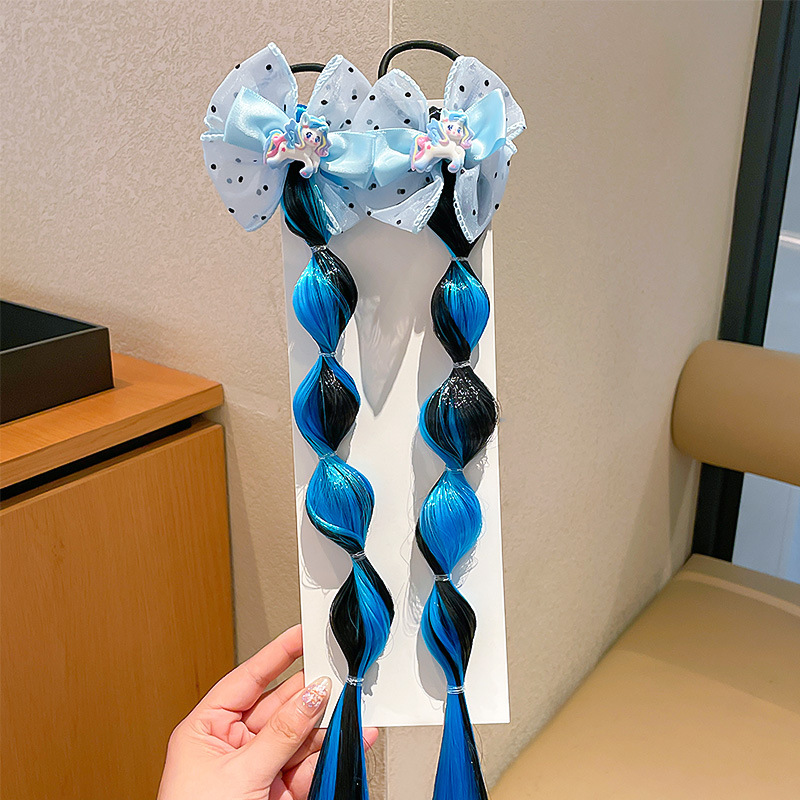 3# Blue Little Pony [Mesh Bow Style]