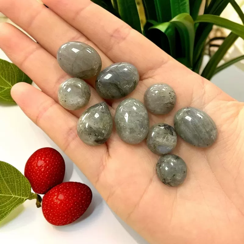 厂家批发闪光石多规格椭圆形水滴贴片裸石工艺品diy手工合台配饰