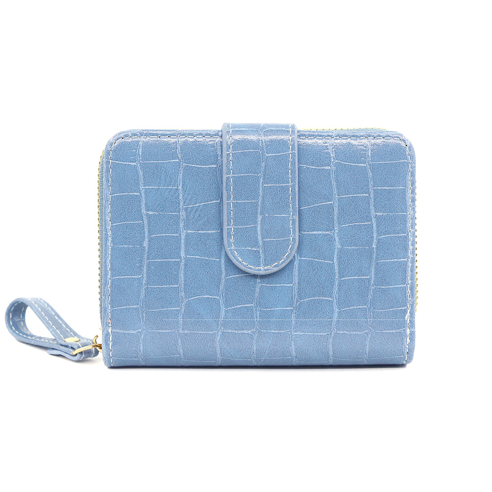 Nueva billetera de moda simple billetera de piedra multi-tarjeta bolso de mano bolso de cambio fábrica al por mayor