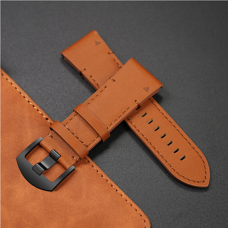 Suitable for Epix/Fenix8 Quick Release Watch Strap Garmin Thai Iron Genuine Leather Wrist Strap Garmin Fenix6 Watch Strap
