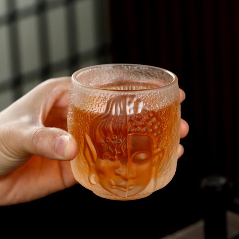 Taza de té de vidrio congelada, taza de té de kung fu, taza de té, taza de té personal, taza de té de vidrio