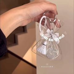 ネット赤同一袋バドミントン掛けinsポケットキーホルダーかばん掛け飾り小衆プレゼント