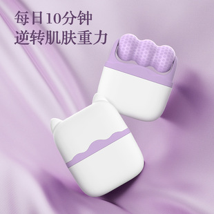 Massage skin lifting and tightening ice roller facial massager to eliminate swelling double head massage home portable compact