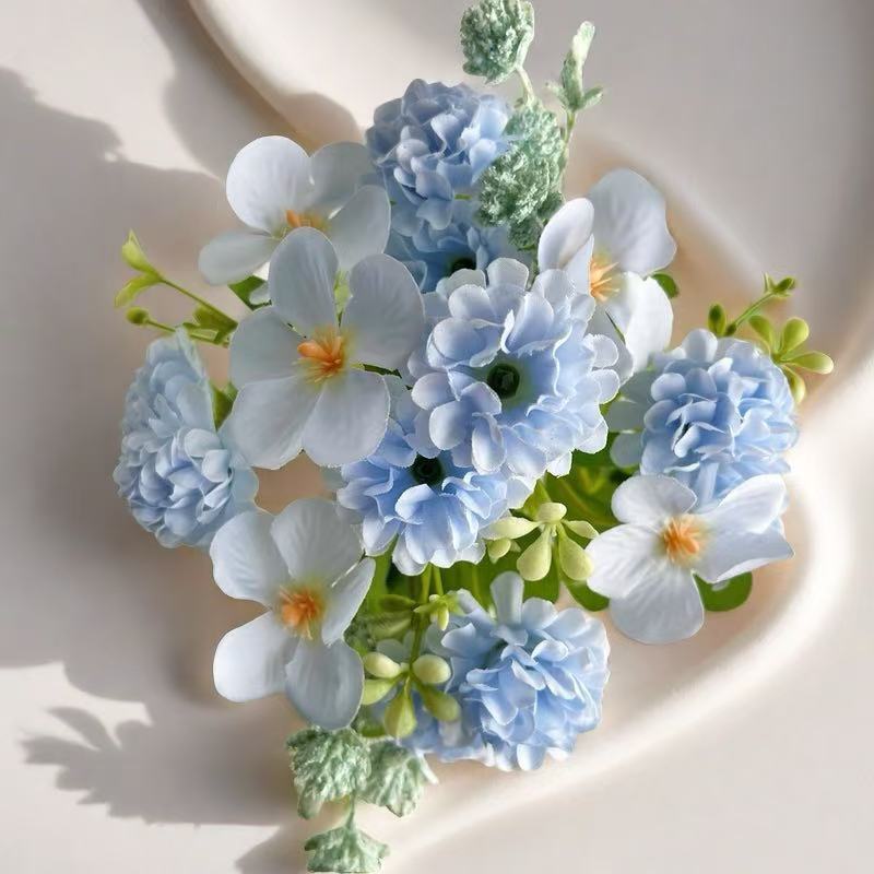 Flower floral photography ornaments silk flower flower arrangement artificial flower 5 head begonia ball chrysanthemum