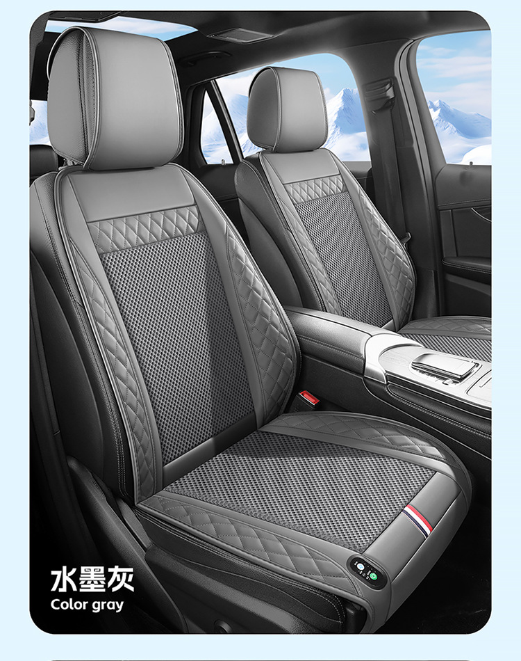 Summer Car Seat Ventilated Cushion with Fan 12V24V Truck Car Electric Air Conditioner Blower Massage Seat Cushion