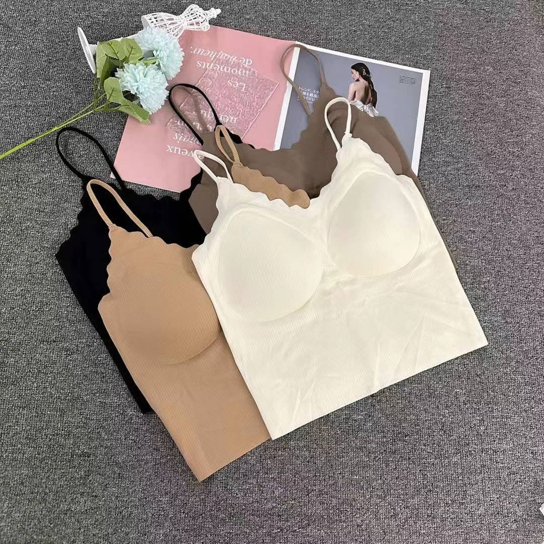 Nueva taza fija sin marcas de alta calidad chaleco de dama sin anillo de acero bra de yoga ropa interior deportiva mujer al por mayor