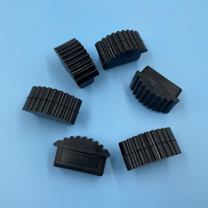 家用折叠人字梯子楼梯配件 方形脚套内径5*2.5CM 防滑 人字梯脚垫