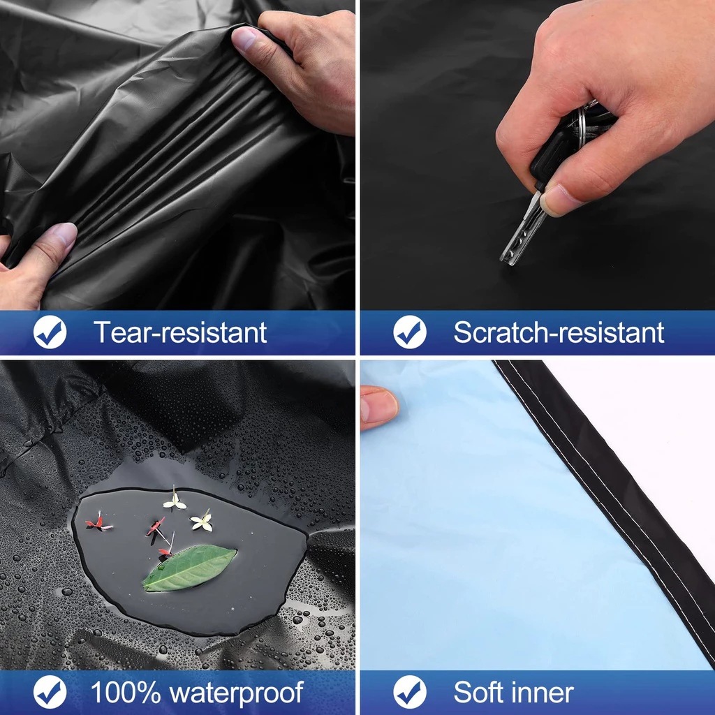 Motorcycle Cover Two-Tone Electric Car Rain Cover Sunshade