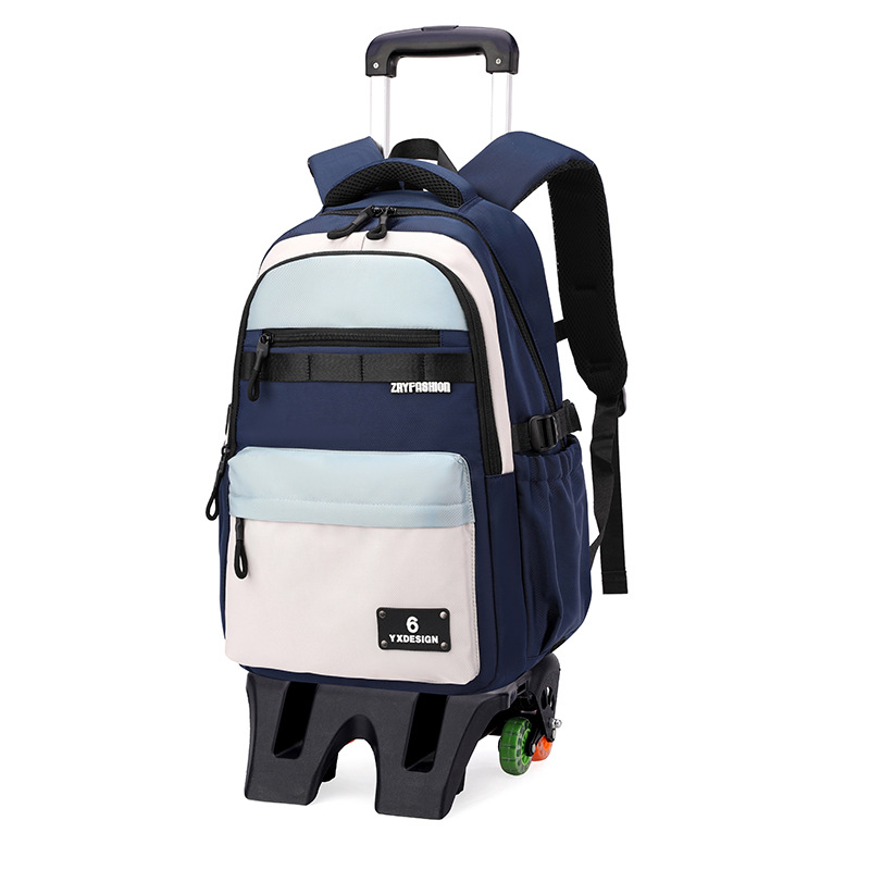 Mochila escolar natural de barra de arrastre de pescado de gran capacidad para estudiantes de secundaria