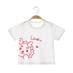 Baby Short Sleeve Pure Cotton T-shirt for 0-3 Year Old Boys and Girls, Half-Sleeve Ultra-Thin Children's Top Summer Shirt, Kids' Apparel