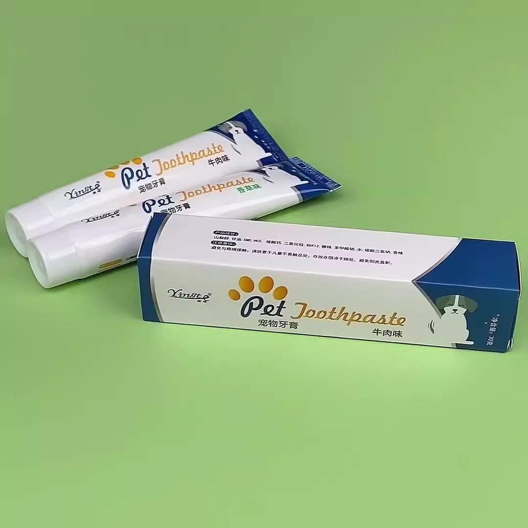 Набор для гигиены полости рта животных Yino Pet с пастой со вкусом говядины и мяты и щеткой