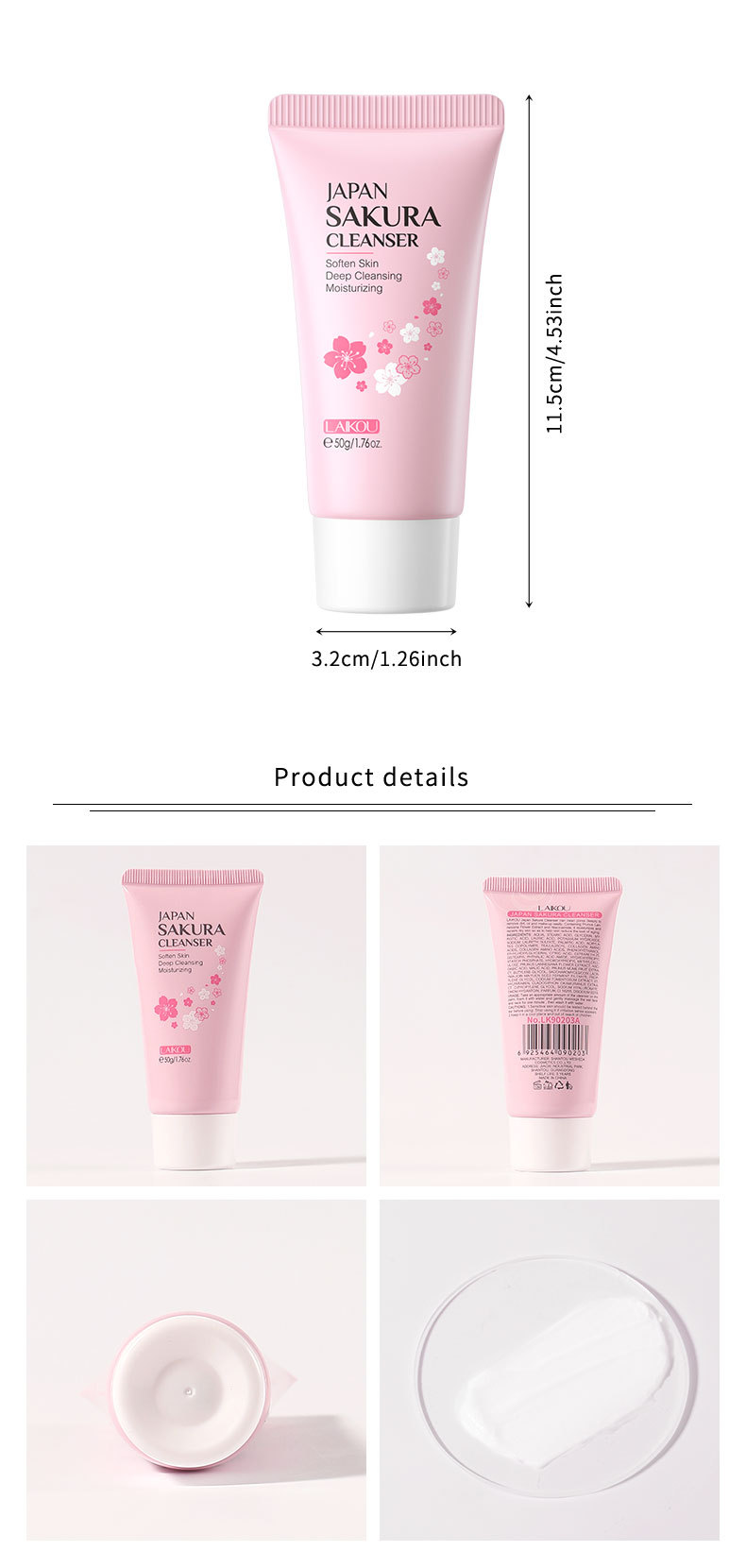 Sakura Facial Cleanser Image 1