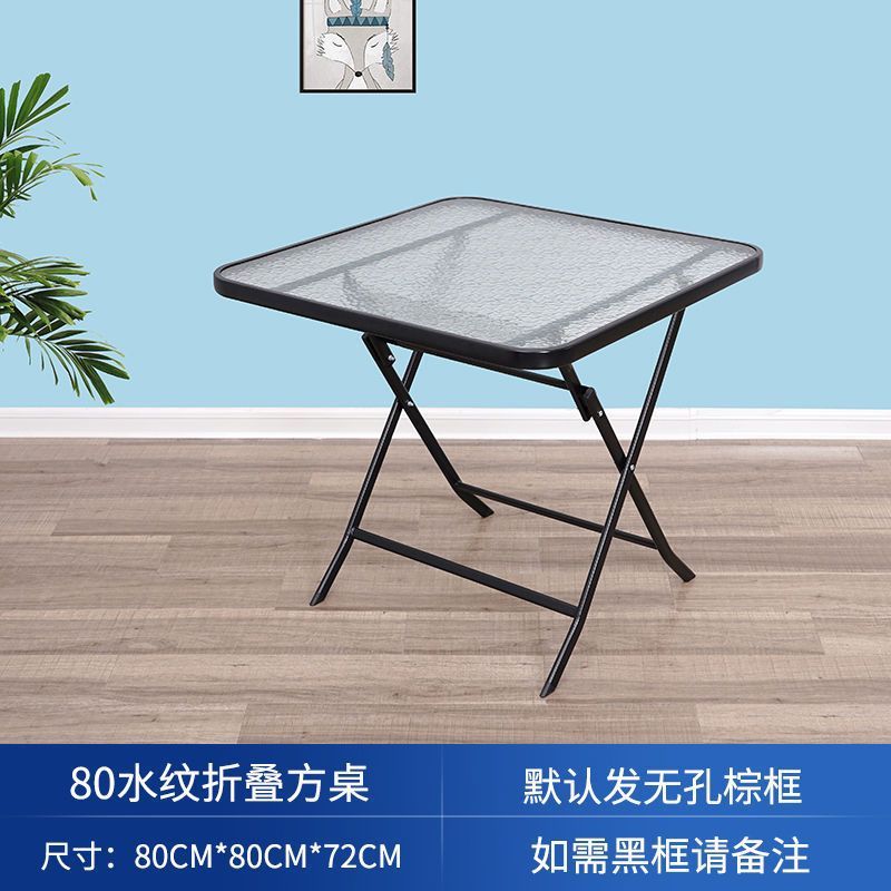 屋外折りたたみテーブル、屋外ミルクティーショップ、ガラスバルコニー、小さなテーブルと椅子、ラウンドテーブル、ダイニングテーブル、インターネットセレブホームテーブル、屋外強化|undefined