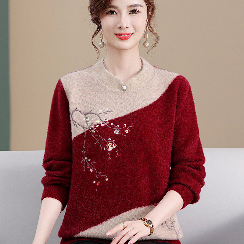 E5887 890K ÁO LEN NỮ TAIRYA ÁO LEN MÙA XUÂN THU ĐÔNG TRUNG NIÊN THỜI TRANG NỮ G03 SẢN PHẨM MỚI