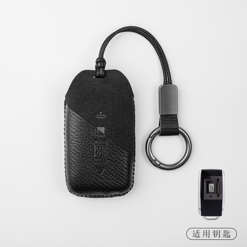 Suitable for Rolls-Royce key cases: Cullinan, Phantom, Ghost, Wraith, high-end contrasting color cases with buckle Suitable for Rolls-Royce key cases: Cullinan, Phantom, Ghost, Wraith, high-end contrasting color cases with buckle