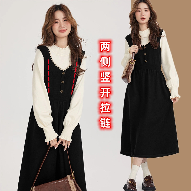 Autumn and Winter Nursing Clothes for Hot Moms to Wear When Going Out, Postpartum Wear, Nursing Tops, Small Fragrant Sweaters, Nursing Dresses Autumn and Winter Nursing Clothes for Hot Moms to Wear When Going Out, Postpartum Wear, Nursing Tops, Small Fragrant Sweaters, Nursing Dresses