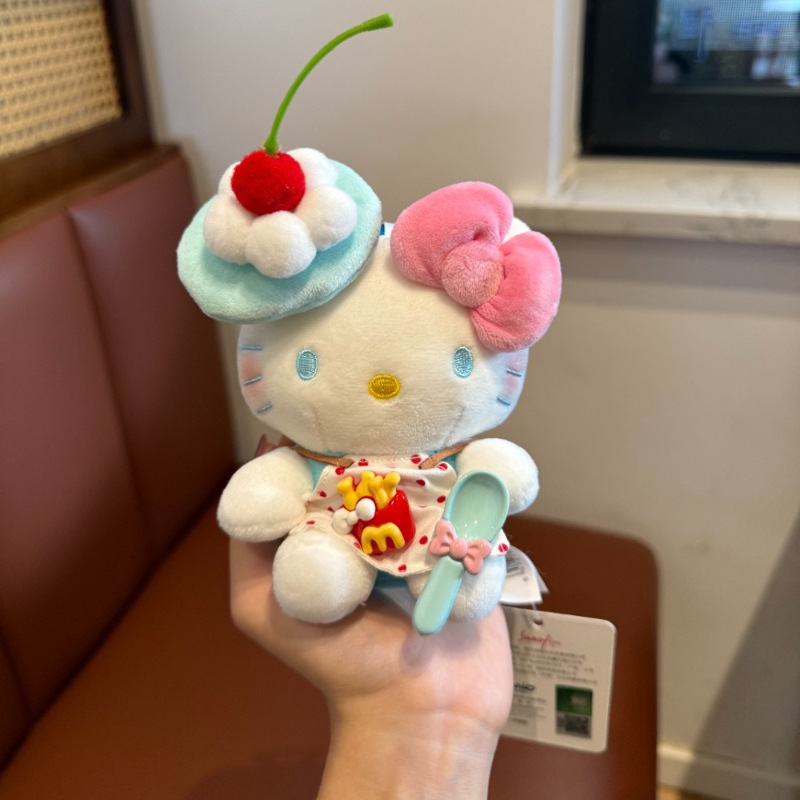 正版kt挂件HelloKitty三丽鸥毛绒公仔玩偶钥匙扣可爱包挂饰礼物|undefined