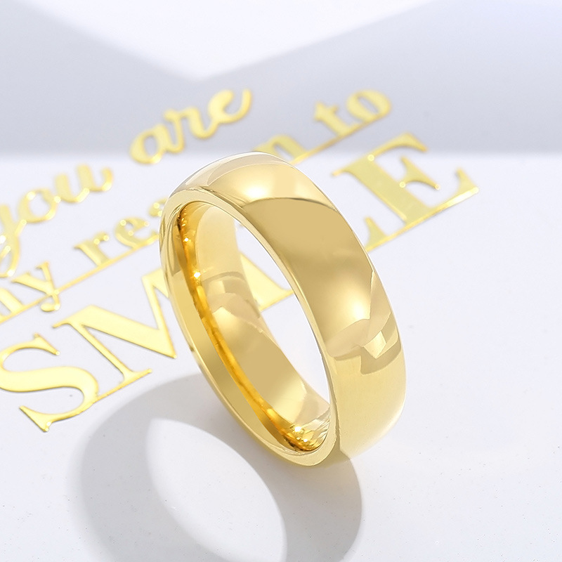 No Inlaid Inlay Material Geometric Stainless Steel Fashion Rings