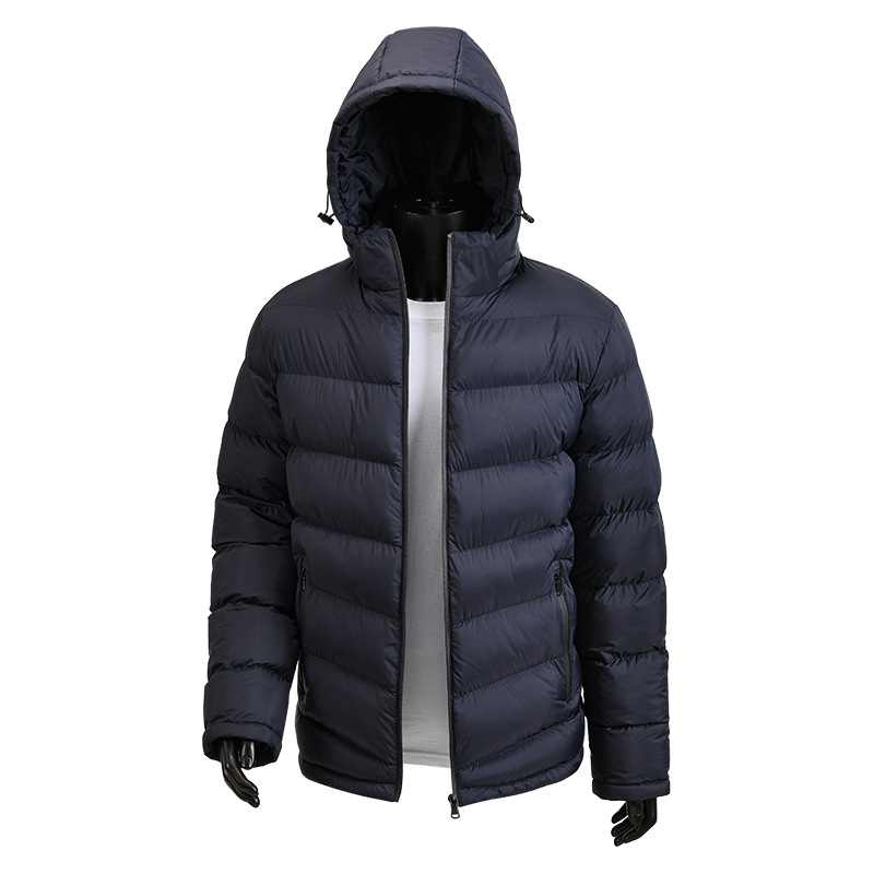 Padded Jacket Men's Loose Hooded Padded Jacket Casual Padded Jacket Men's Jacket_voghion.com