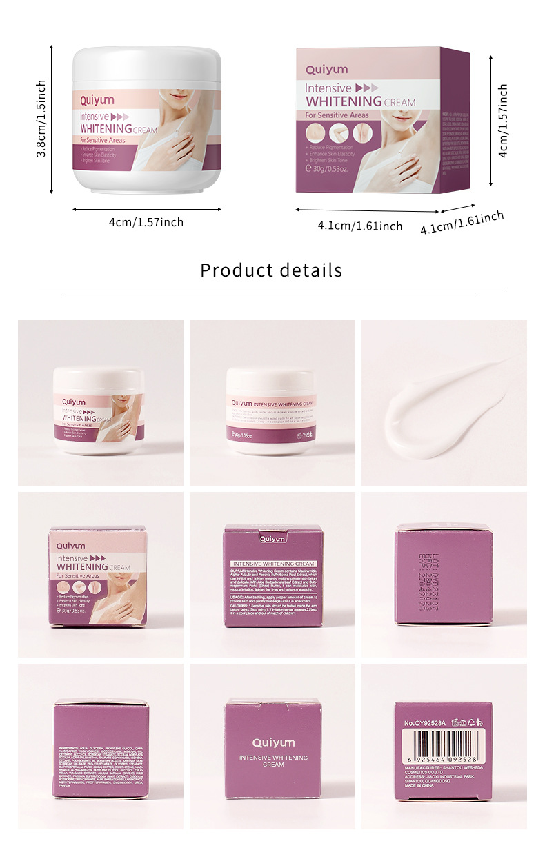 Cross-border QUIYUM Armpit Cream 30g Hydrating and moisturizing topical hydrating cream skin care product manufacturer wholesale and consignment undefined