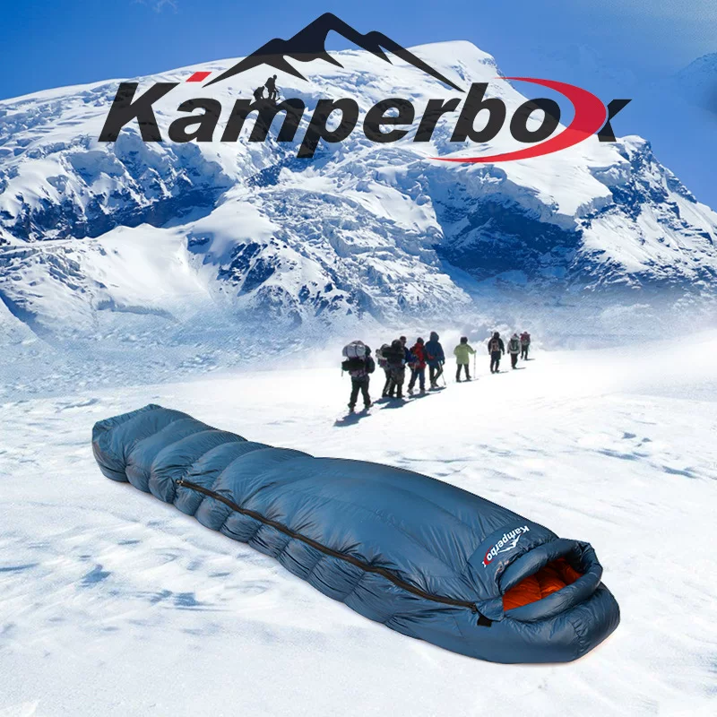 Kamperbox ультралёглый портативный спальный мешок с пуховой наполнителем для кемпинга