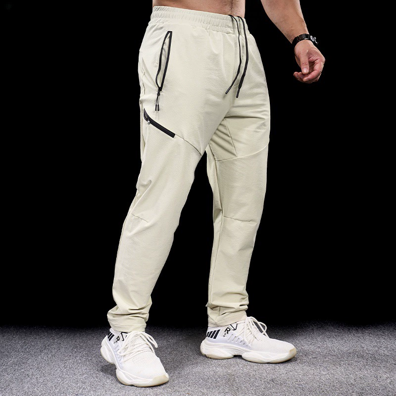 Осенние новые спортивные фитнес-брюки мужские водонепроницаемые быстросохнущие беговые тренировочные костюмы повседневные микро-пуля дышащие тонные брюки