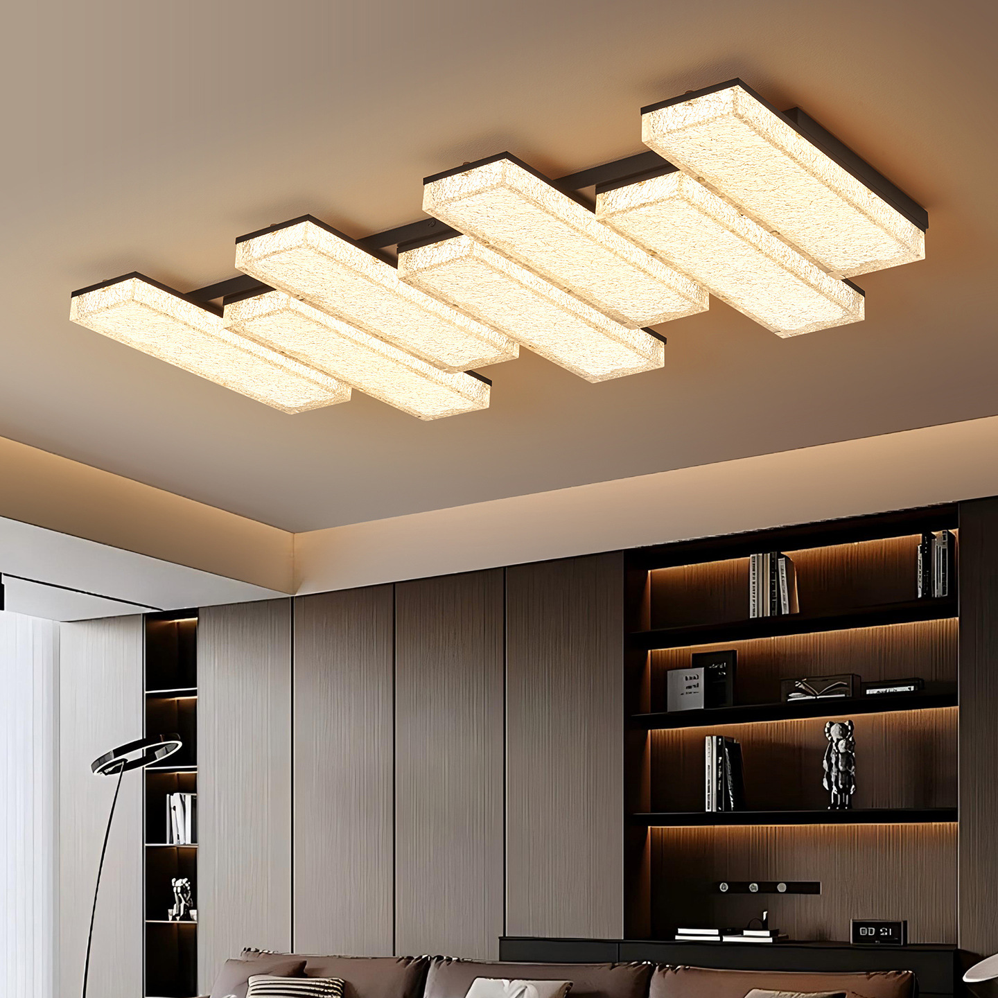 Lámpara de techo de espectro completo, nueva atmósfera simple y moderna, sala de estar italiana, lujo ligero, lujo alto, luz principal 686L