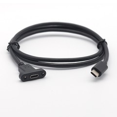 Type-cオスとメスの延長線耳付きUSB3.1オスとメスのナット付き耳付き延長線