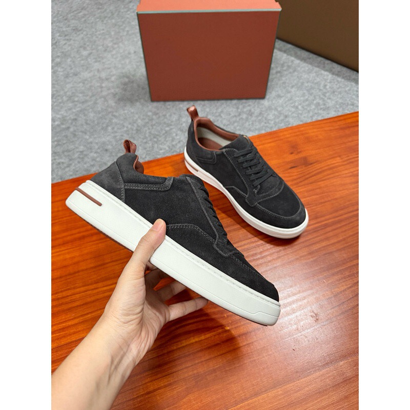 Spring and Autumn Men's Thick-Soled Low-Cut Lace-Up Casual Shoes, Low-Profile Style, Lightweight, Comfortable and Versatile Height-Increasing Sports Shoes