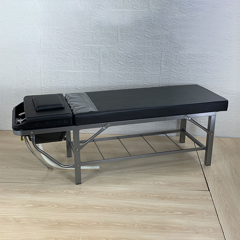 Shampoo bed Barber Shop Dedicated beauty salon Thai massage Bedside Stainless steel frame wholesale