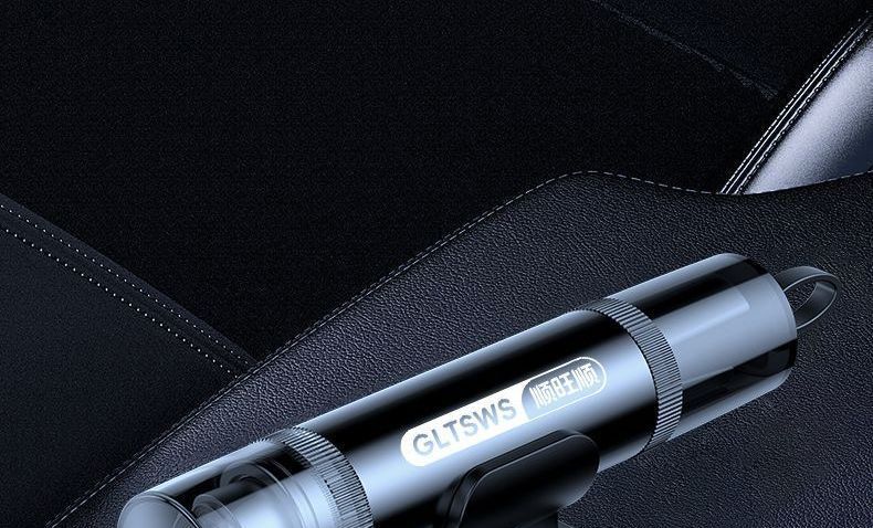 Car-mounted multifunctional metal ornament for breaking windows, a one-second magic tool for breaking windows on the dashboard, safety hammer